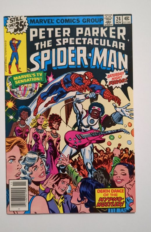 The Spectacular Spider-Man #24 (1978) VF+ 8.5 1st appearance of Hypno Hustler