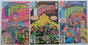 Krypton Chronicles #1 thru #3, complete set (Sep 1981-Nov 1981, DC), all NM