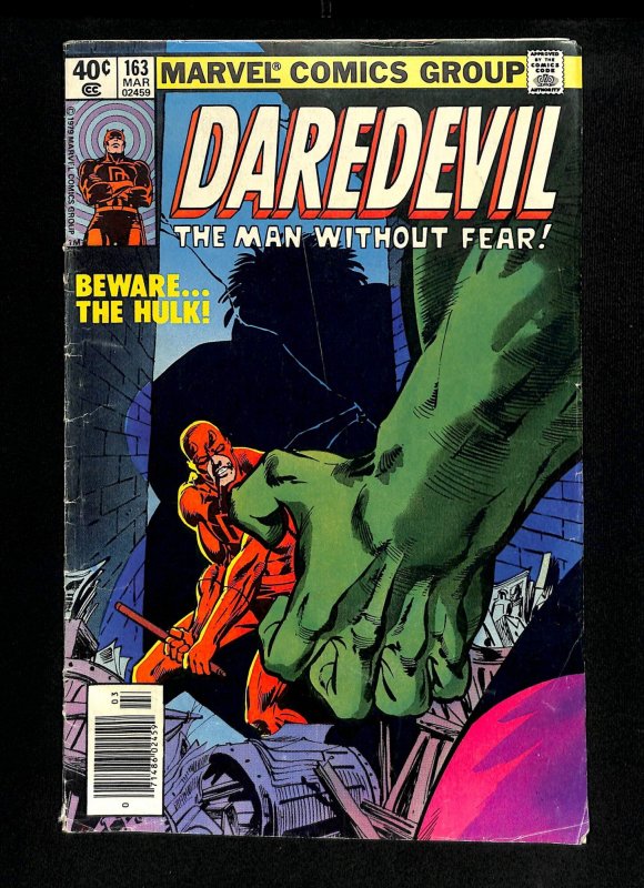 Daredevil #163 Beware the Hulk Frank Miller!