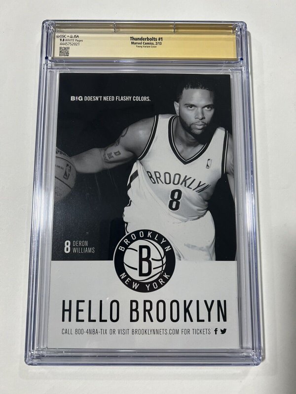 Thunderbolts 1 CGC 9.8 JSA 2013 Marvel Signed Skottie Young Authenticated