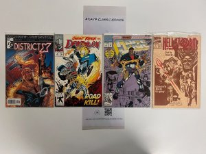 4 Marvel Comics Hellstorm # 1 + Cage # 1 + District X # 2 + Deathlok # 9 79 JS30