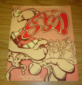 Scasm! #2 VF- syracuse comic art society underground comix magazine 1975 rare 