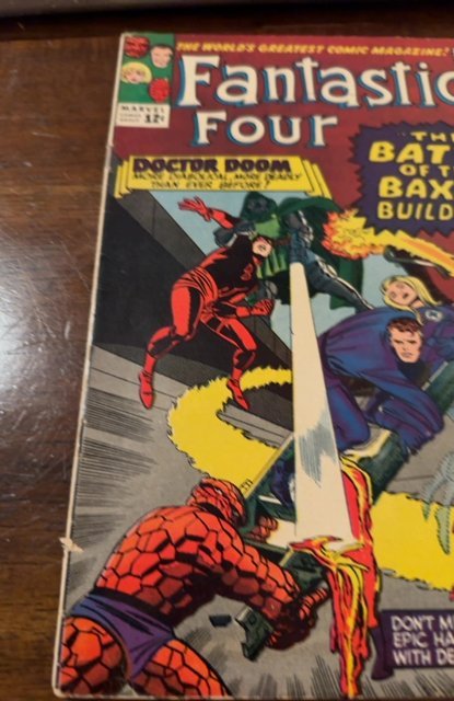Fantastic Four #40 (1965)Dr Doom:Daredevil battle at Baxter building see descrip
