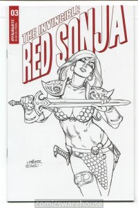 INVINCIBLE RED SONJA (2021 DYNAMITE) #3 VARIANT 1:25 CVR I LINSNER LINE G43669