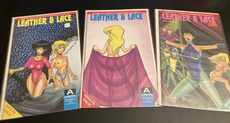 Lot of *11* LEATHER & LACE ADULT COMIX!