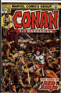 Conan the Barbarian #24 (1973) First full appearance of Red Sonja!