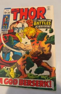 The Mighty Thor #166 (Marvel, 1969) Fine + KEY 2nd Full H.I.M. Warlock app!