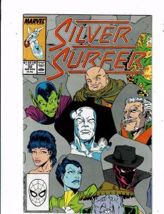 Lot of 4 The Silver Surfer Marvel Comic Books #30 31 32 33 Impossible Man WT18