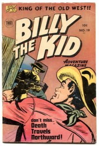 Billy The Kid Adventure #19 1953- Horror cover western G/VG