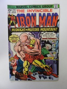 Iron Man #79 (1975) VG+ condition subscription crease
