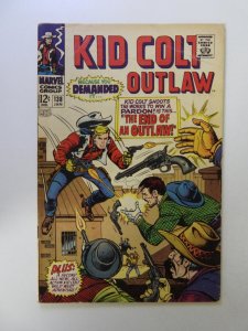 Kid Colt Outlaw #138 (1968) VG stamp back cover