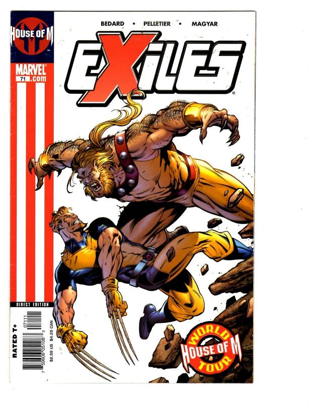 5 Exiles Marvel Comic Books # 71 72 73 74 75 X-Men Daken House of M Blink BH31