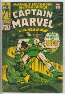 Captain Marvel #3 (Jul-68) FN+ Mid-High-Grade Captain Marvel