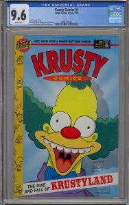 KRUSTY COMICS #1 CGC 9.6 BONGO COMICS