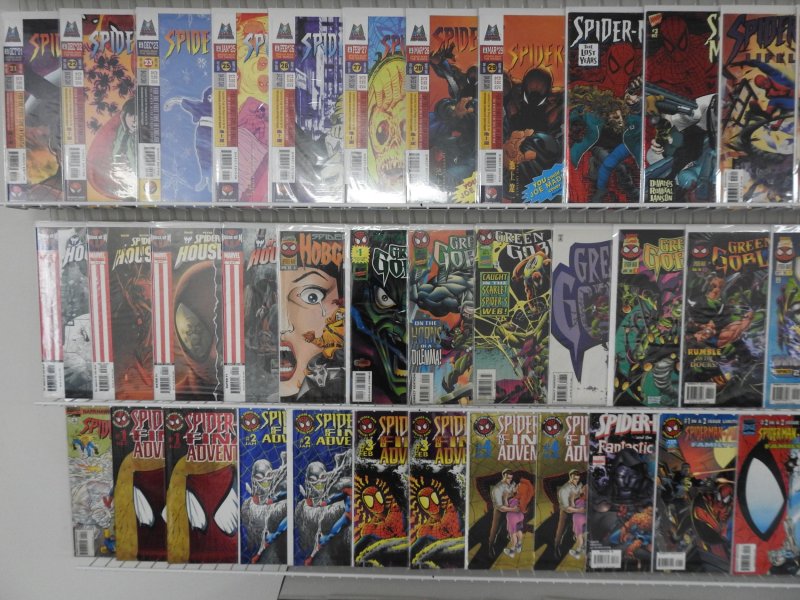 Huge Lot of 130+ Comics W/ ALL SPIDER-MAN COMICS!!! Avg. VF Condition!