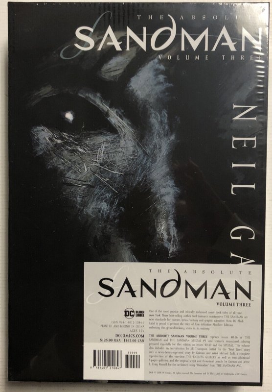 The Absolute Sandman Volume 3 (2008) Neil Gaiman|DC Comics |Sealed With  Box| HC | Comic Books - Modern Age, DC Comics, Sandman