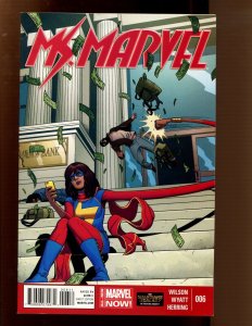 MS. MARVEL #6 - J MCKELVIE COVER - 1ST PRINT (9/9.2) 2014