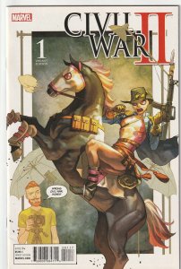 Civil War II # 1 of 7 Purri Party Variant Cover NM- Marvel 2016 Gwenpool [F7]