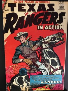 Texas Rangers in Action #10 Rare! GoldenAge,