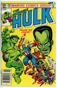 Incredible Hulk #284 (1962) - 8.0 VF *Time-Lost/Avengers* Newsstand
