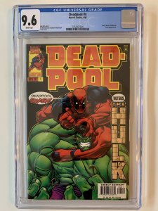 DEADPOOL (1997) #4 VERUS THE HULK CGC 9.6 white pages