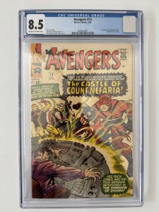 AVENGERS #13 CGC 8.5; Jack Kirby cover; 1st app of Count Nefaria! (1965)