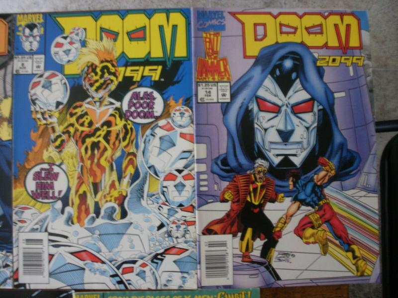 7 MARVEL Comic: DOOMWAR #1 DOOM 2099 #4 8 14 SPIDER-MAN 2099 #4 11 WEB OF #113