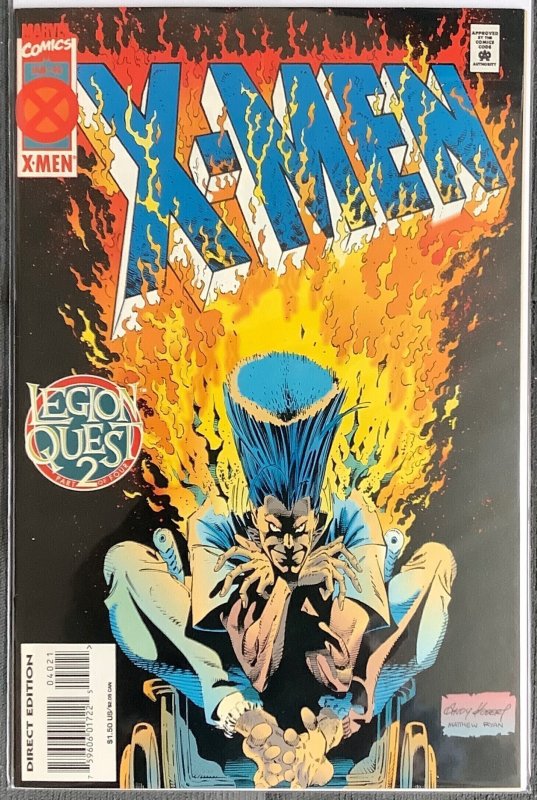 X-Men #40 (1995, Marvel) Legion Quest Part 2. NM