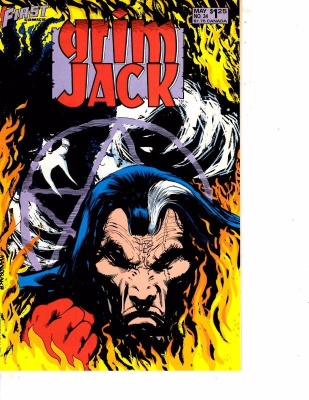 Lot Of 5 Grimjack First Comic Books #31 32 33 34 35 Superman Batman WT10