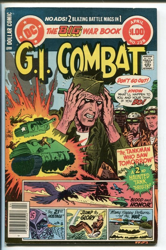 G.I. COMBAT #228 1981-DC-THE HAUNTED TANK-JOE KUBERT COVER-WOMEN AT WAR--vf+