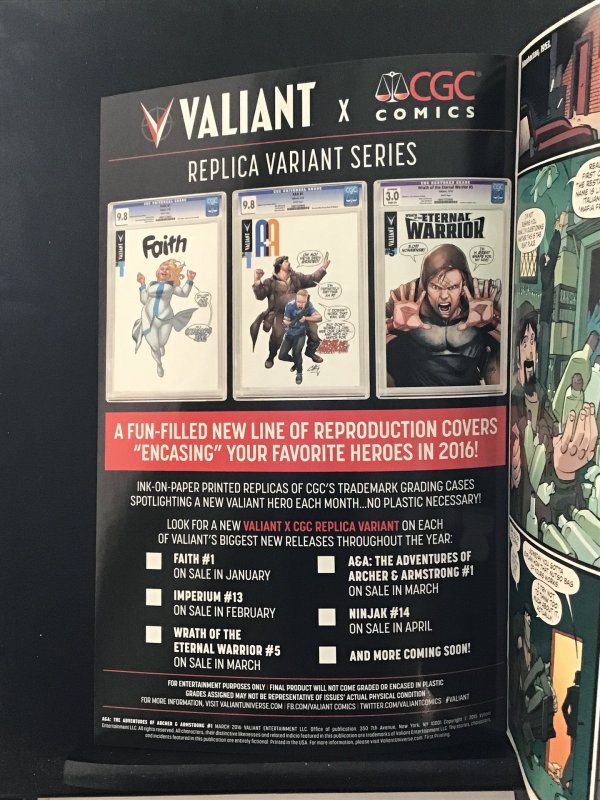 The Adventures of Archer and Armstrong #1 (not graded)