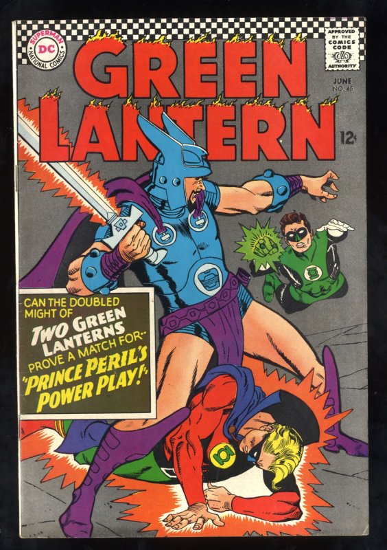 Green Lantern #45 FN+ 6.5 Off White to White 2nd Appearance Green Lantern!