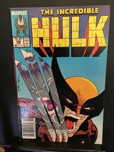 The Incredible Hulk #340 (1988). High-grade Wolverine Ala  McFarlane wow! VF/NM
