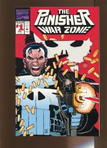 Punisher War Zone #1 - John Romita Jr. Cover Art. (9.2)  1992