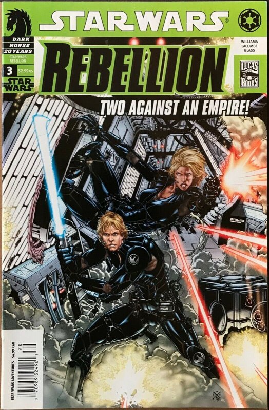 STAR WARS REBELLION Comic Issue 3 — Dark Horse Comics Ser 1 2006 — VF+ Condition