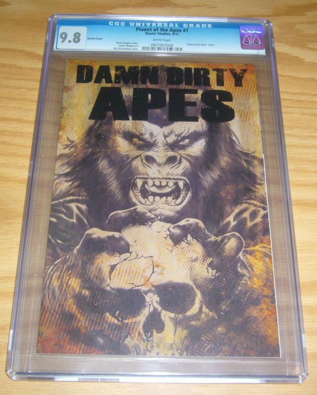 Planet of the Apes #1 CGC 9.8 damn dirty apes variant - highest grade - boom