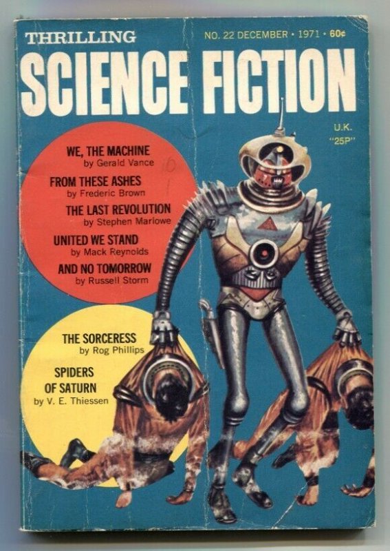 Thrilling Science Fiction December 1971- Spiders of Saturn