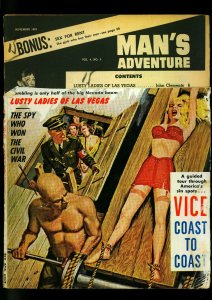 Man's Adventure Pulp Magazine November 1962- Nazi torture READING COPY