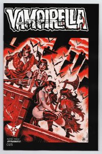 Vampirella #25 Cvr ZC Haeser TMNT Homage Variant (Dynamite, 2021) NM