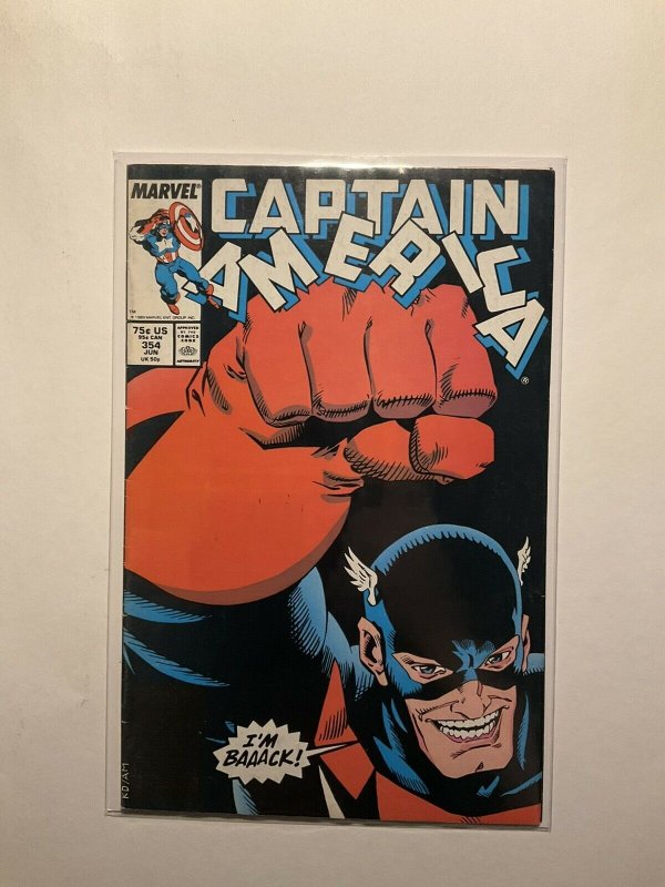 Captain America 354 Fine Fn 6.0 First US Agent Marvel