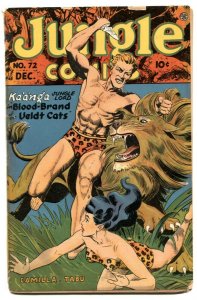 Jungle Comics #72 1945- great lion cover- low grade
