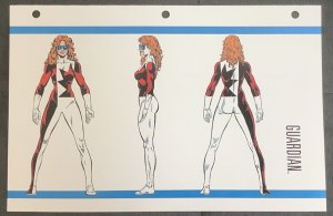 Alpha Flight #75 (1989, Marvel) W/ Guardian Spec Sheet. VF/NM