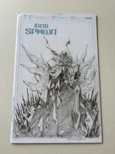 King Spawn # 1 VF 1st Print Variant Cover Image Comic Book B&W Sketch 2 J279