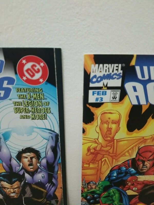 Unlited Access #1,2,3,4 Lot Marvel And DC Crossover All NM