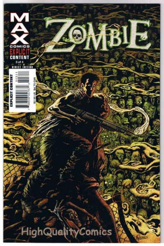 ZOMBIE #1 2 3 4, NM+, Horror, Max, Walking Dead, Horror, 2006, Undead