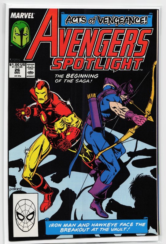 Avengers Spotlight #26 (1989) Hawkeye
