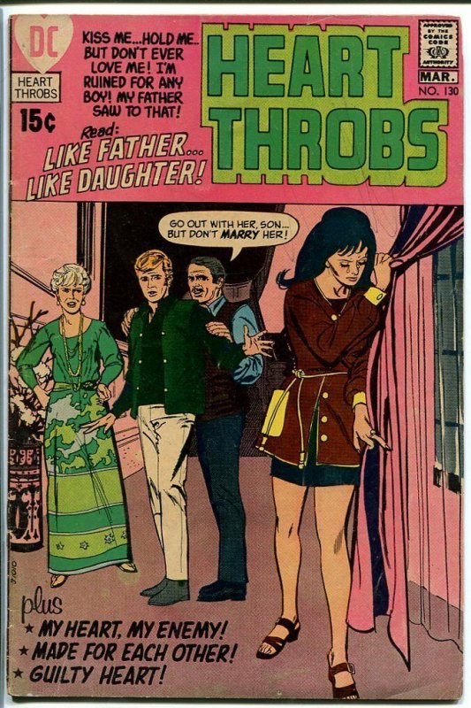 HEART THROBS #130-DC ROMANCE-RARE LATE ISSUE -COOL VG-