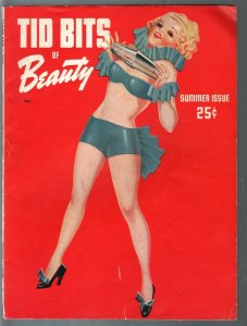 MAG: Tid Bits Of Beauty #1  Summer 1943-Enoch Bolles pin-up girl-1st issue-VG