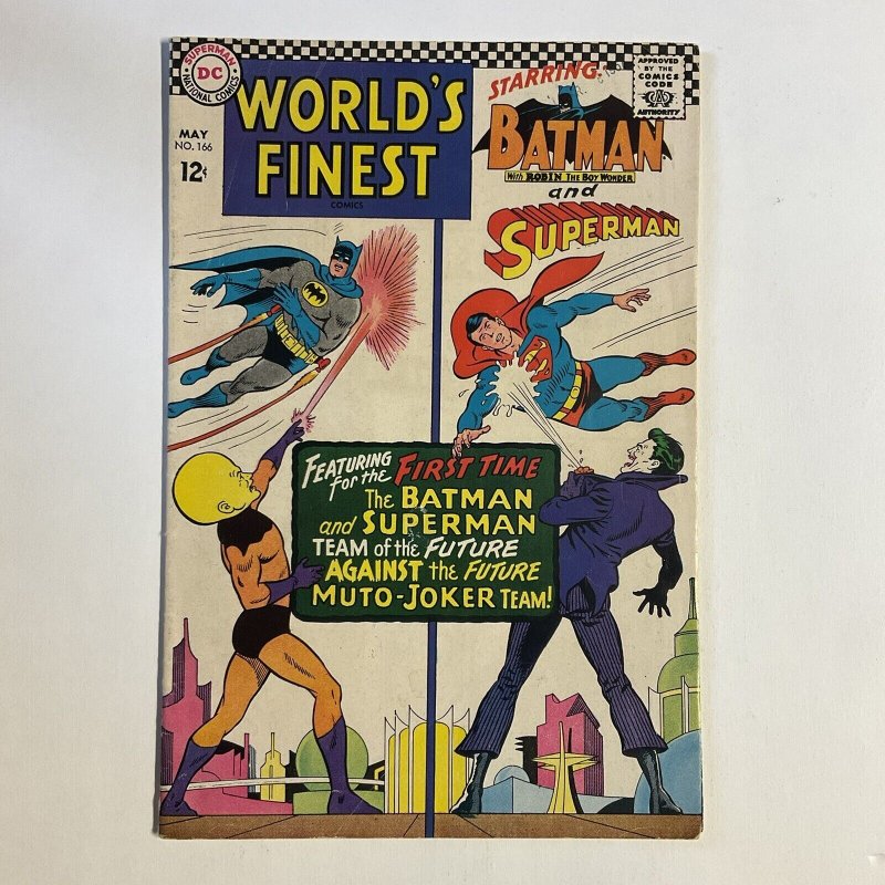 WORLD’S FINEST 166 1967 DC COMICS VG VERY GOOD 4.0