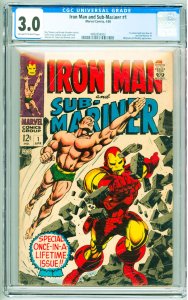 Iron Man & Sub-Mariner (1968) CGC 3.0 OWW Pages!